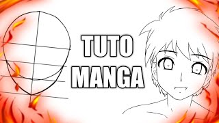 COMMENT DESSINER UN VISAGE MANGA  TUTO MANGA 1 [upl. by Enicnarf253]