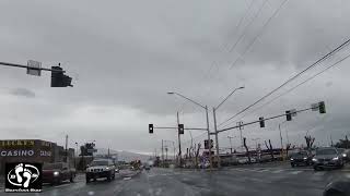 Vegas Drizzling Morning Drive Tour Las Vegas East Streets Las Vegas Nevada [upl. by Neelahs512]