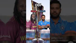 Rohit Sharma vs Chris Gayle trending cricket shortvideo youtubeshorts shorts shots viralvideo [upl. by Annaohj]