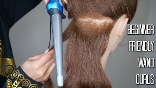 How to Use a Curling Wand for Beginners In depth [upl. by Etnaik]