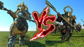 Kholek Suneater VS Chosen of Nurgle Great Weapons Total War Warhammer 3 [upl. by Etireugram]