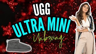 New Ugg Womens Classic Ultra Mini  Ugg Classic Boot Unboxing [upl. by Oisacin]