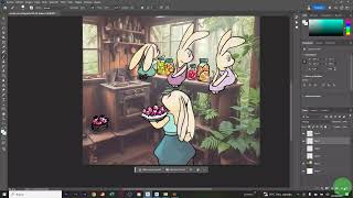 Speedpaint Digital Photoshop  Cooking [upl. by Sirtimed944]