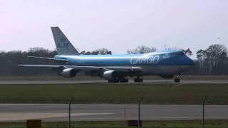 KLM Cargo B747400 landing Airport Graz GRZLOWG [upl. by Chesney]