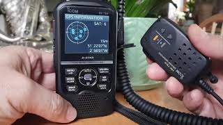 ICOM ID52 with Speaker microphone  Live Contacts [upl. by Kurman109]