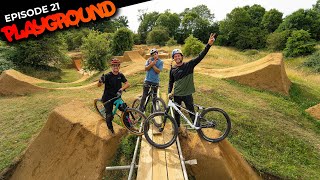 INVITING PRO MTB RIDERS TO ATTEMPT ALL THE JUMPS FIRST GO PLAYGROUND EP21 [upl. by Platto]