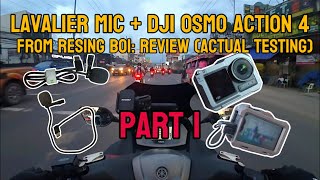 Affordable Lavalier Mic Bought Online  DJI Osmo Action 4 Review PART I  adventures nmax155 [upl. by Aiet]