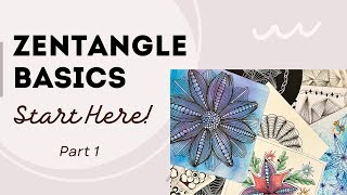 Zentangle Basics  Learn to Zentangle  Zen with Emy [upl. by Eniaj897]