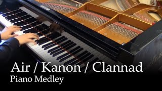 Air TV Kanon 2006 Clannad After Story  Key anime piano medley [upl. by Werby]