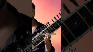 Deewana kar raha hai tera roop Sitar 🖤sitarcover sitar [upl. by Adahs]