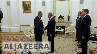 Putin and Netanyahu hold talks in Moscow [upl. by Anyrak]