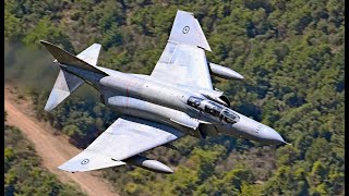 Phantom F4 Legends Soaring Low through Greece Mach Loop [upl. by Yllak655]