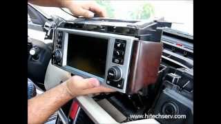 How to Remove Navigation Screen  Monitor from Range Rover 2005 for Repair [upl. by Olympium472]