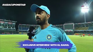 KL Rahul on partnership with Virat amp return to International cricket  IND v PAK  Asia Cup 2023 [upl. by Erotavlas]