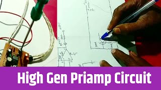 4558 Gen Priamplifier circuit diagram [upl. by Adore]