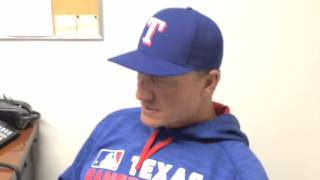 Rangers manager Jeff Banister addresses Robinson Chirinos injury [upl. by Youngman95]