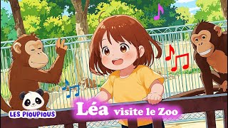 Léa au Zoo  Comptine Amusante avec des Animaux pour Bébé [upl. by Arabela]