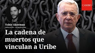 La cadena de muertos que vinculan al expresidente Álvaro Uribe Vélez una columna de Yohir Akerman [upl. by Gan203]