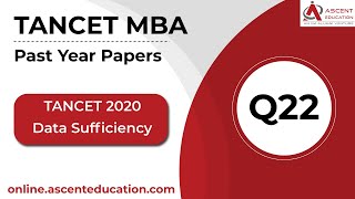 TANCET DS Q22  TANCET Prep  Anna University MBA Entrance  TANCET 2020 Paper Solution [upl. by Singh879]