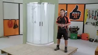 How to Install a Shower Enclosure  Mitre 10 Easy As DIY [upl. by Ahsaetal]