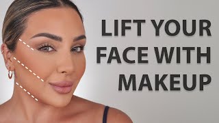 HOW TO GET A LIFTED FACE WITH MAKEUP 2022  NINA UBHI [upl. by Irod]