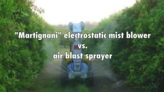 Electrostatic Mist Blower vs Air Blast Sprayer [upl. by Tai698]