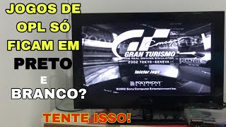 JOGOS OPL SO FICAM PRETO E BRANCO Tente isso [upl. by Nagirrek]