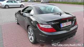 Mercedes SLK55 AMG  Start Up Revs Loud Sound Details Full HD [upl. by Anaitsirhc]