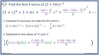 Binomial Expansion with a Negative Power [upl. by Janey]