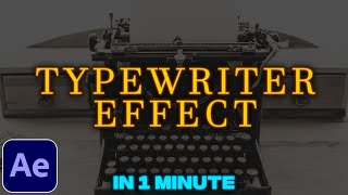 Typewriter Text Effect Tutorial in After Effects  Without Expressions [upl. by Nessah]