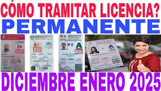 Cómo TRAMITAR LICENCIA PERMANENTE PASOS Y REQUISITOS 2025 [upl. by Tdnerb]