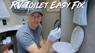 RV Toilet Seal Not Holding Water Easy Fix [upl. by Omor658]