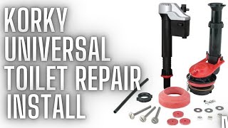 StepbyStep Guide  Korky Universal Toilet Repair  Flush Handle Upgrade [upl. by Tima140]