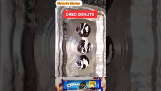 Oreo Donuts Recipe  How to make Donuts at home Oreo biscuit Donuts shorts oreofood viral [upl. by Trebled]