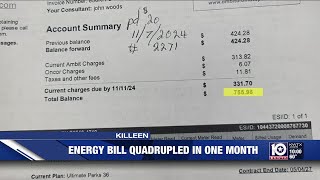 ‘I can’t afford that’ Killeen Texas womans electric bill increases by more than 400 in one month [upl. by Eanehs]