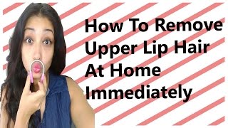 How To Remove Upper Lip Hair At Home Immediately Remove Facial HairThread It [upl. by Ecyt]