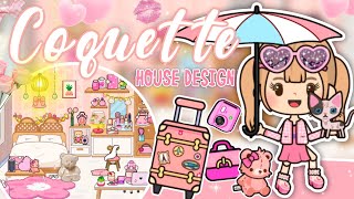 coquette PINK HOUSE DESIGN🌸miga world house ideas💡  Miga town tocaboca [upl. by Aicram27]