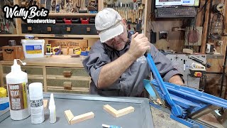 Three SUPER FAST amp CLAMP FREE Gluing Techniques for PERFECT Miters [upl. by Zaob538]