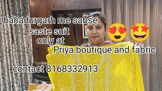 handwork ke suit ki sale at Priya boutique and fabrick [upl. by Mchugh]