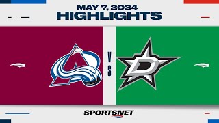 NHL Game 1 Highlights  Avalanche vs Stars  May 7 2024 [upl. by Bradway46]