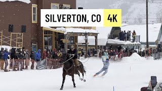 Silverton Skijoring 2023  Colorado 4K [upl. by Rengia]