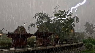 Thunder ASMR with Soothing Rain Sleep and Anxiety Relief  Rain Carnation [upl. by Dirrej]