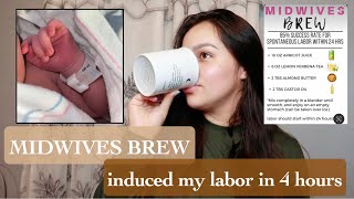 MIDWIVES BREW quotI WENT INTO LABOR IN 4 HOURSquot [upl. by Friedly]