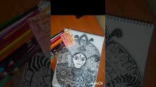 Big mandala art maadurgamandalaart artist pl like subscribe share and comment also 👍😃 [upl. by Ahsemo812]