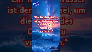 quotEin Tropfen Wasser ist der Schlüssel um die Größe des Ozeans zu verstehen“ [upl. by Friedberg]