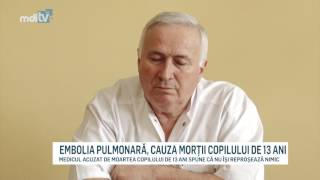 EMBOLIA PULMONARA CAUZA MORTII COPILULUI DE 13 ANI [upl. by Anire]