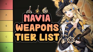 Navia Weapons Claymores Tier List  Genshin Impact [upl. by Yule]