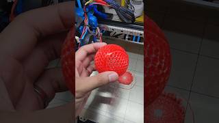 Airless Tennis Ball TPU filament3dprinted creality3dprinter 3dprinter 3dprint creality airless [upl. by Arbua]