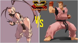 Street Fighter 5 Champion Edition Ibuki vs Dan Hibiki [upl. by Trevar]