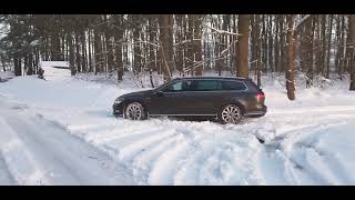 Passat b8 4motion 190KM Snow test na śniegu napędu 4x4 haldex [upl. by Marjorie]